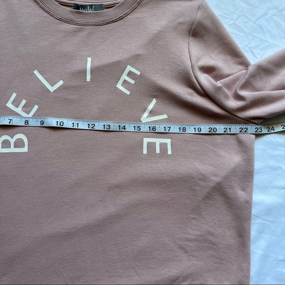 MARLED • “Believe” Sweater Pullover Pink Size Large - Picture 6 of 9